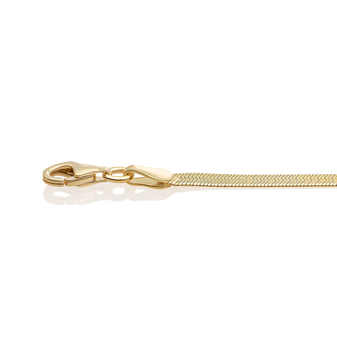 Sparkling Jewels Armband Herringbone Chain LK-HBG Goudkleurig