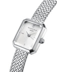 Rosefield horloge MWSMS-M04 Mini Octagon White Silver