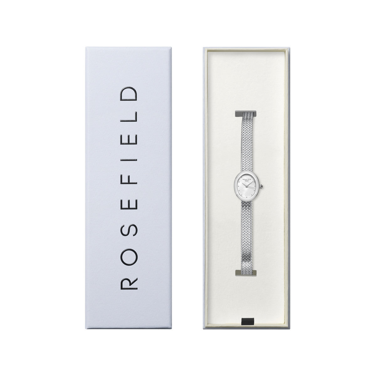 Rosefield Dameshorloge MWSMS-M05 Zilverkleurig 18x22mm