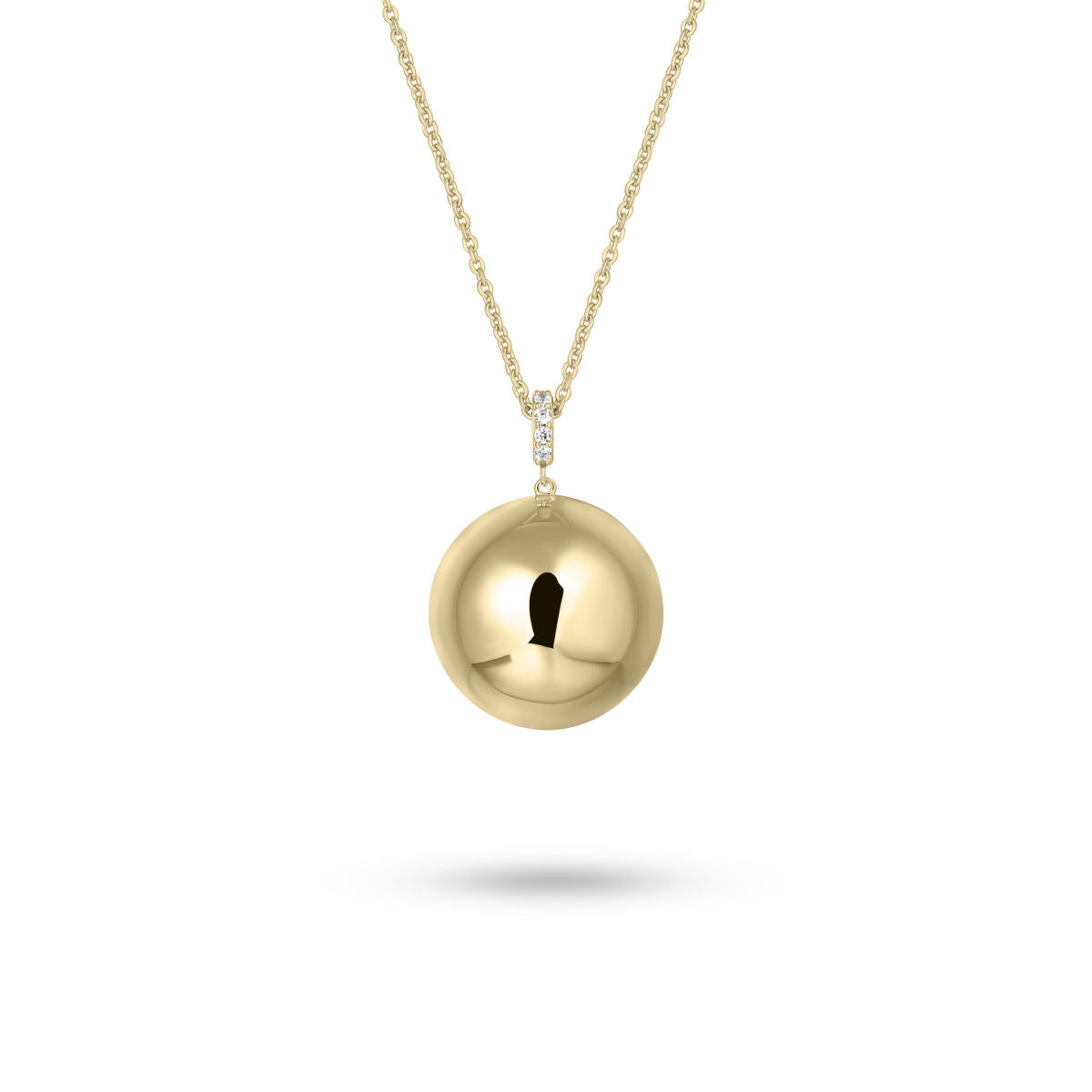 Gisser Ketting Zilver Geel Verguld 42+5 cm – N1116Y