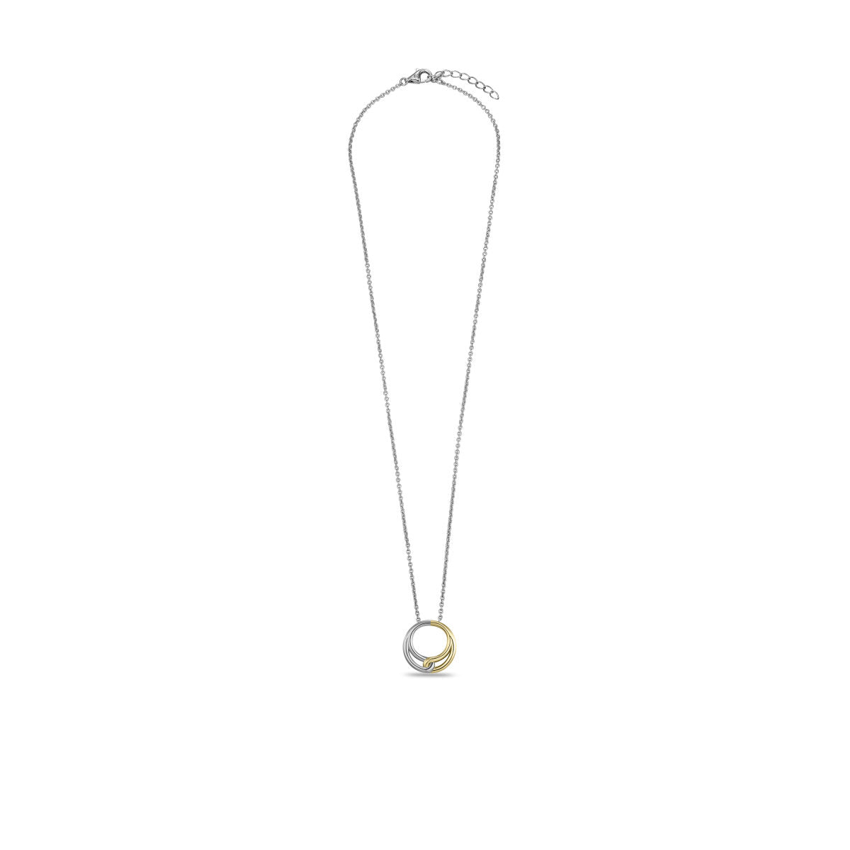 Gisser Ketting Zilver Verguld Bicolor 42+3 cm – N1131Y – foto 2