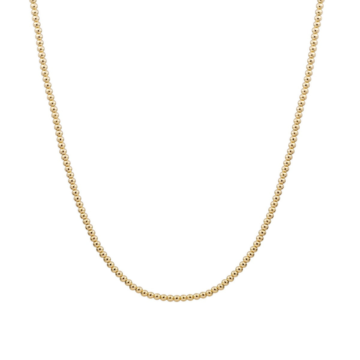 Sparkling Jewels Ketting 2mm NLK-G-2MM Goudkleurig