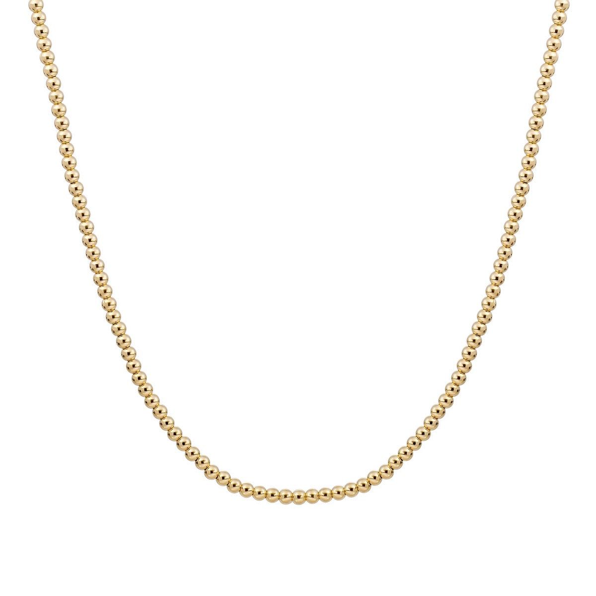 Sparkling Jewels Ketting 3mm NLK-G-3MM Goudkleurig