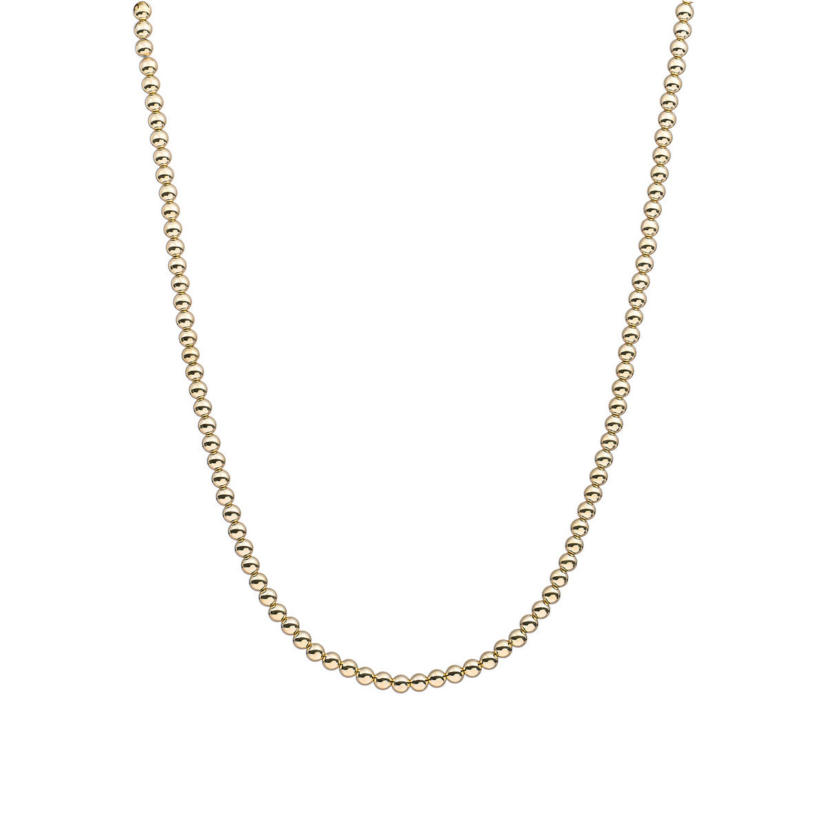 Sparkling Jewels Ketting 4mm NLK-G-4MM-042 Goudkleurig