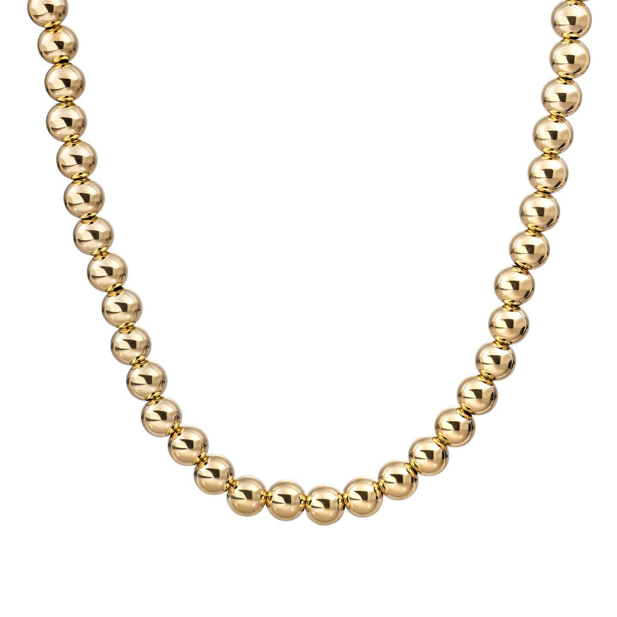 Sparkling Jewels Ketting 8mm NLK-G-8MM-042 Goudkleurig
