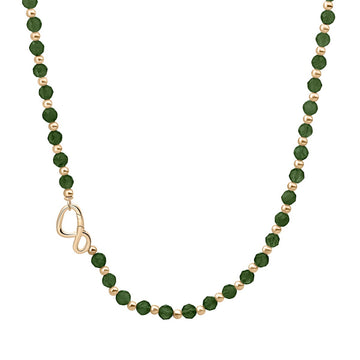 Sparkling Jewels Ketting - Green Onyx NLK03G-G53, exclusief en kwalitatief hoogwaardig. Ontdek nu!