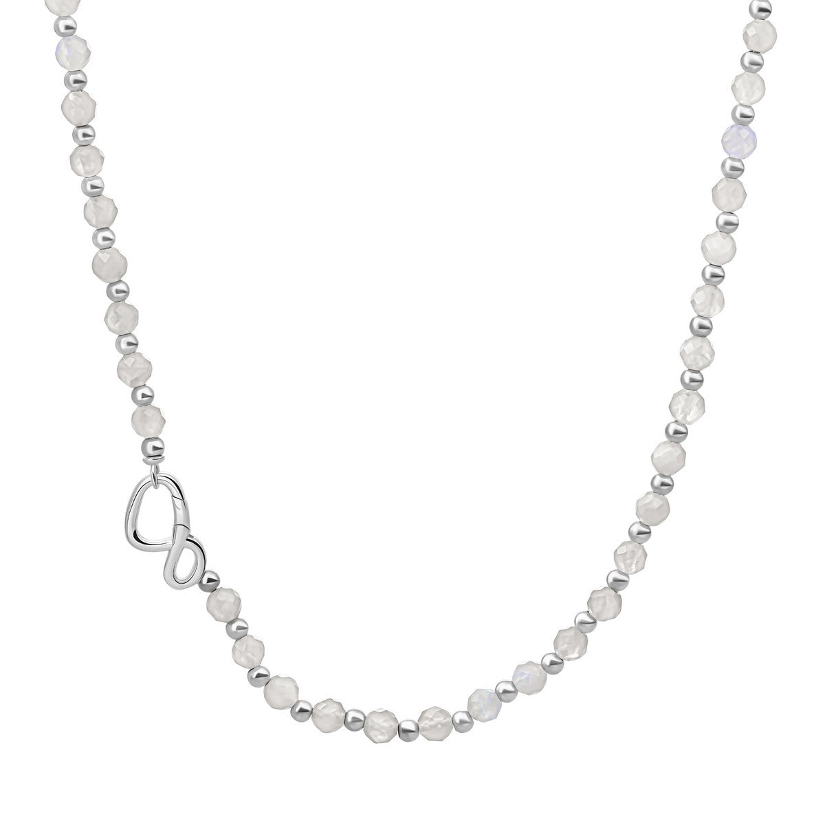 Sparkling Jewels Ketting NLK03S-G54 Zilverkleurig