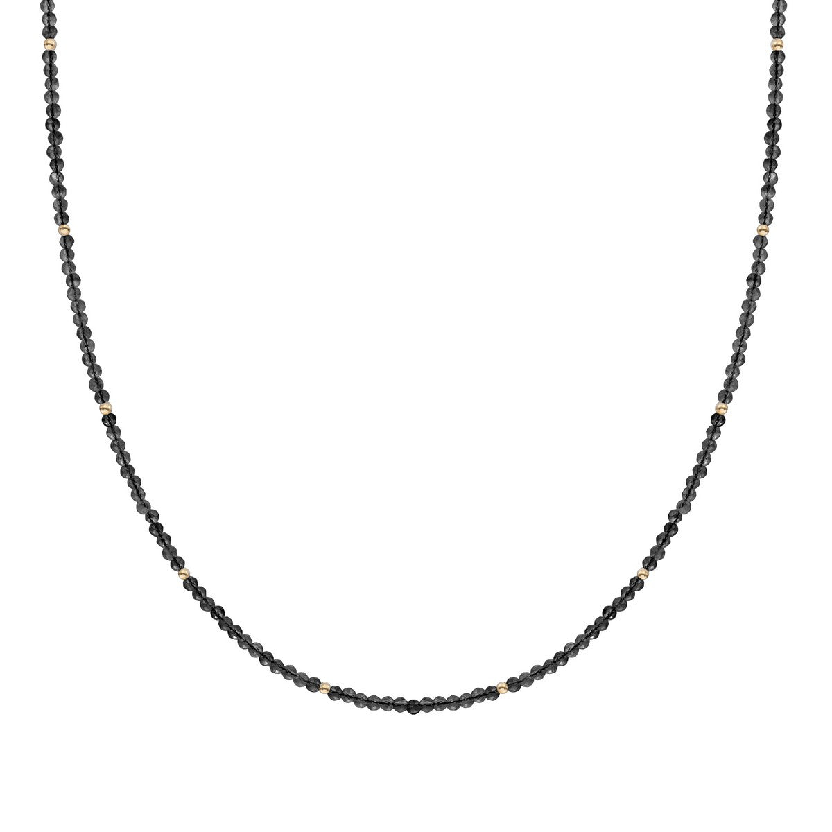 Sparkling Jewels Ketting Onyx NLK04G-G07 Goudkleurig