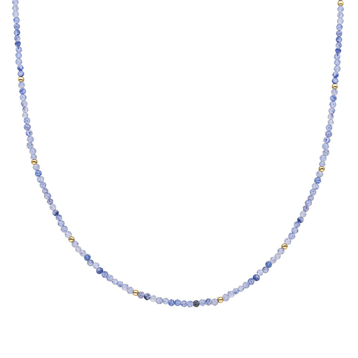 Sparkling Jewels Hanger Blauwe aventurijn NLK04G-G37 Bicolor