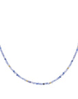 Sparkling Jewels ketting 2mm Blue Aventurine Gold - 42cm +2cm NLK04G-G37 - PansiteNederland.nl