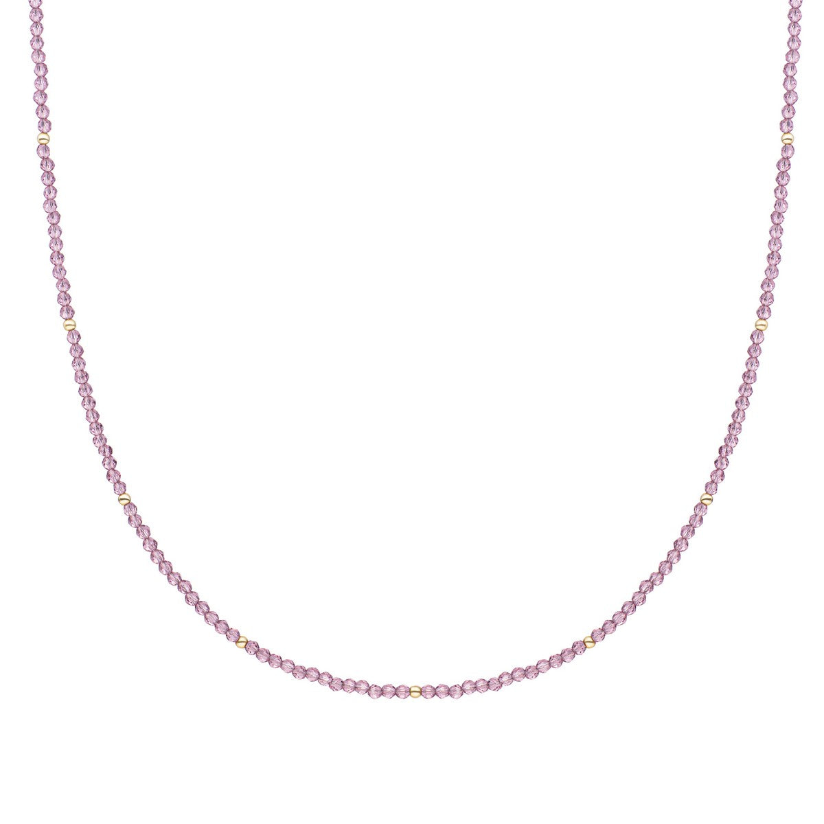 Sparkling Jewels Hanger Aubergine Kwarts NLK04G-G59 Bicolor