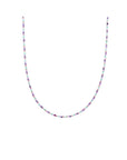 Sparkling Jewels ketting | 2mm Multi Gem Gold - 42cm +2cm NLK04G-MULTI01 - PansiteNederland.nl
