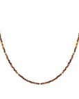 Sparkling Jewels ketting 2mm Tiger Eye Silver - 42cm +2cm NLK04S-G09 - PansiteNederland.nl