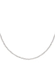 Sparkling Jewels ketting 2mm Labradorite Silver - 42cm +2cm NLK04S-G18 - PansiteNederland.nl