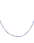 Sparkling Jewels ketting 2mm Blue Aventurine Silver - 42cm +2cm NLK04S-G37 - PansiteNederland.nl