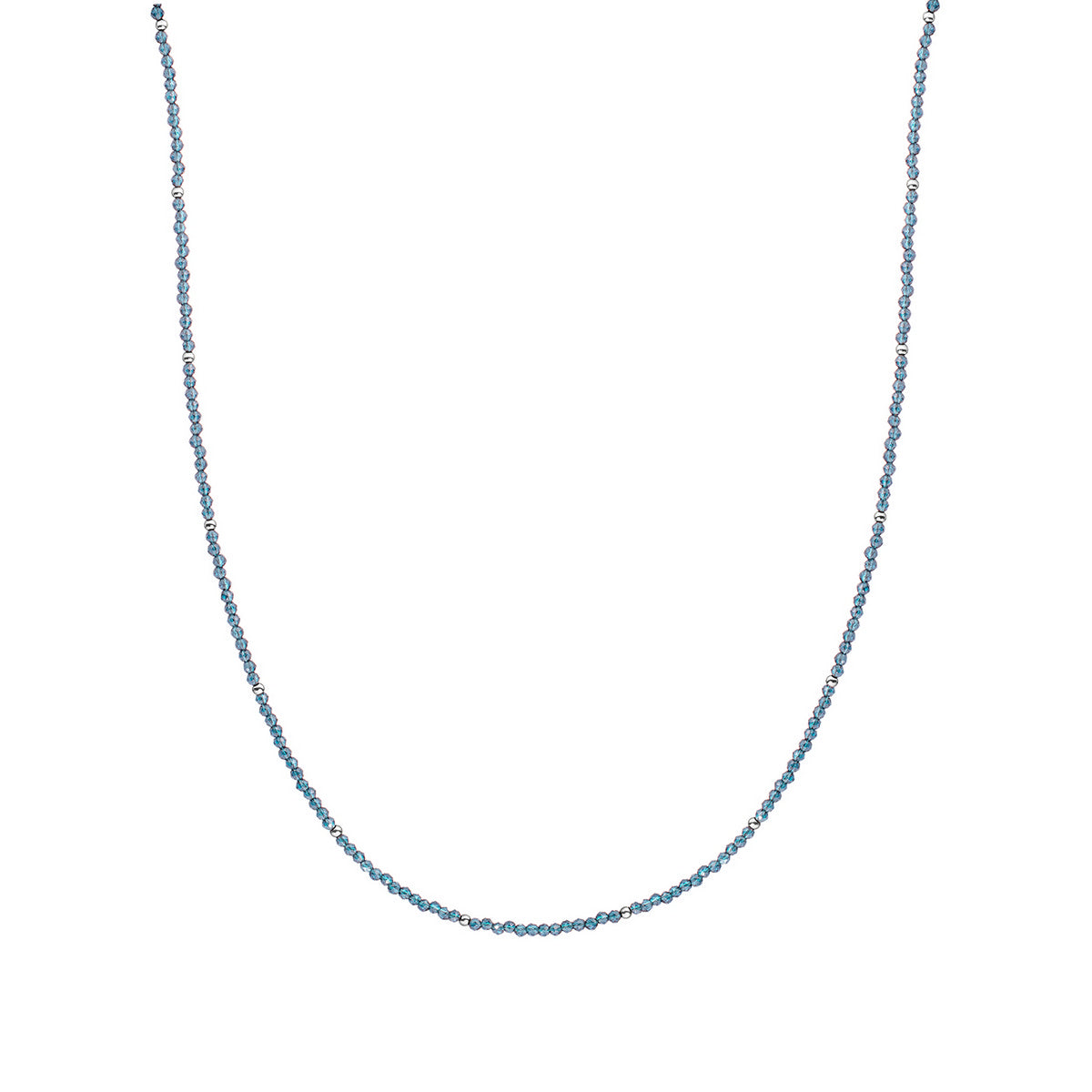 Sparkling Jewels Ketting Kwarts NLK04S-G67 Zilverkleurig