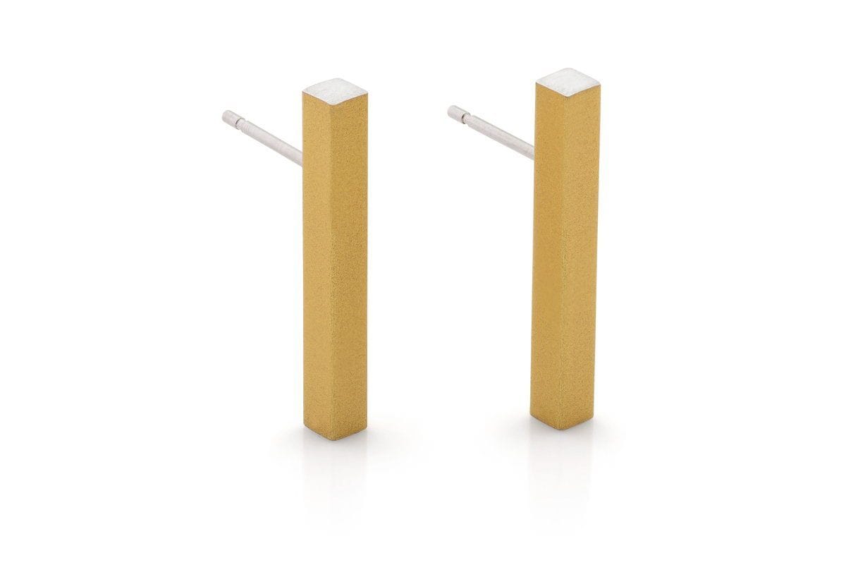 Clic Staafje Oorbel goud geel - O26G