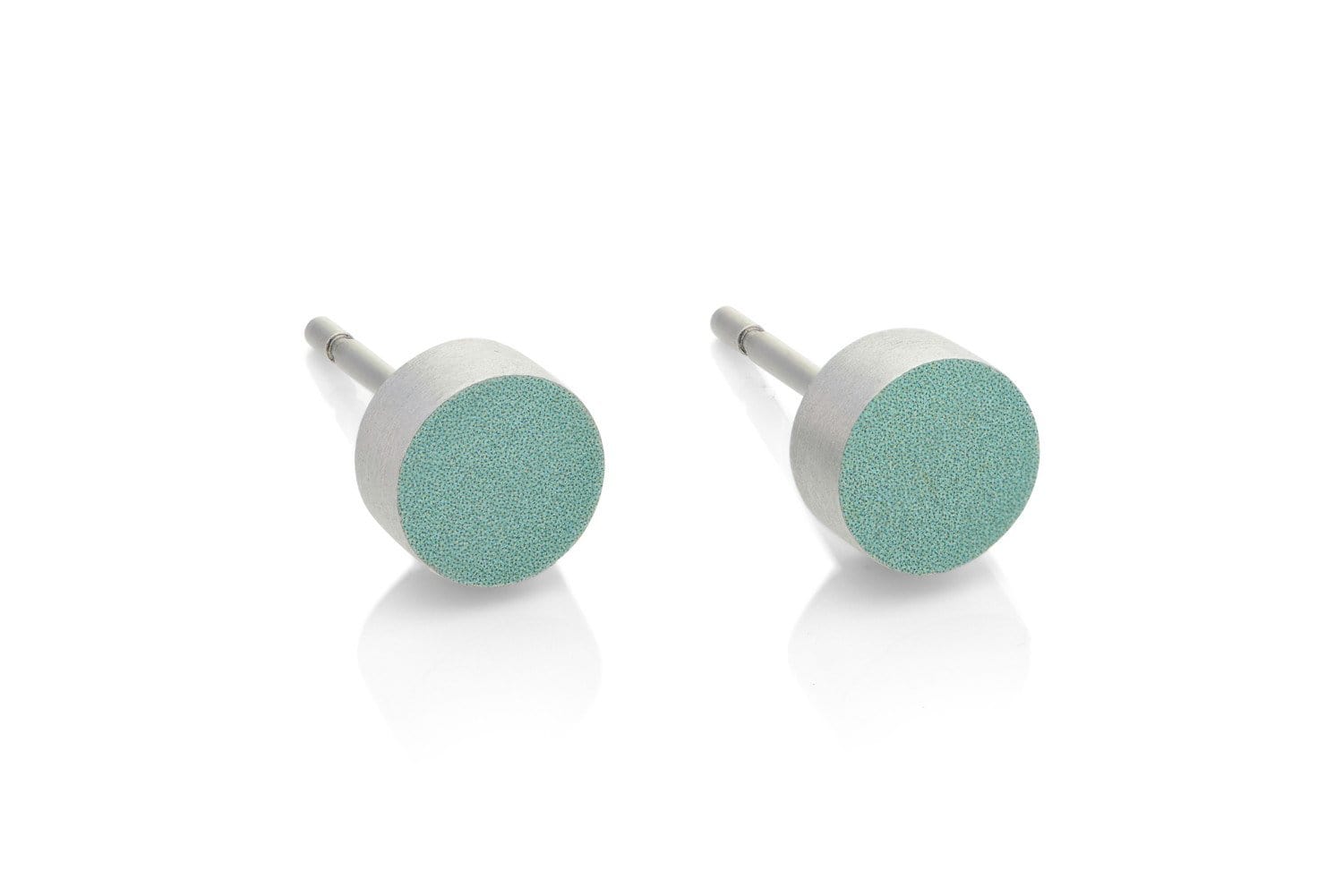 Clic Klein Rond Groen Oorbel zilver - O36GR