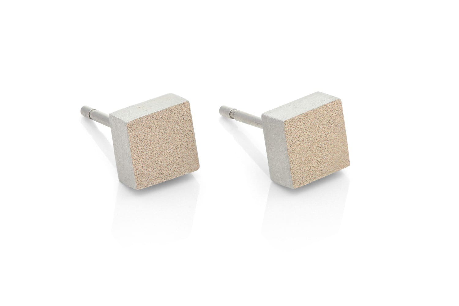 Clic Klein Vierkant Oorbel zilver - O37G