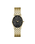 Rosefield horloge OBGSG-OV14 The Oval Black MOP Steel Gold - PansiteNederland.nl