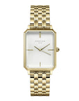 Rosefield horloge OCWSG-O40 The Octagon White Sunray Steel Gold