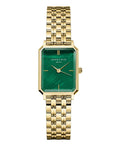 Rosefield horloge OEGSG-O79 Octagon XS Emerald Steel Gold - PansiteNederland.nl