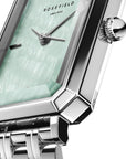 Rosefield horloge OGGSS-O72 Octagon XS Green MOP Steel Silver