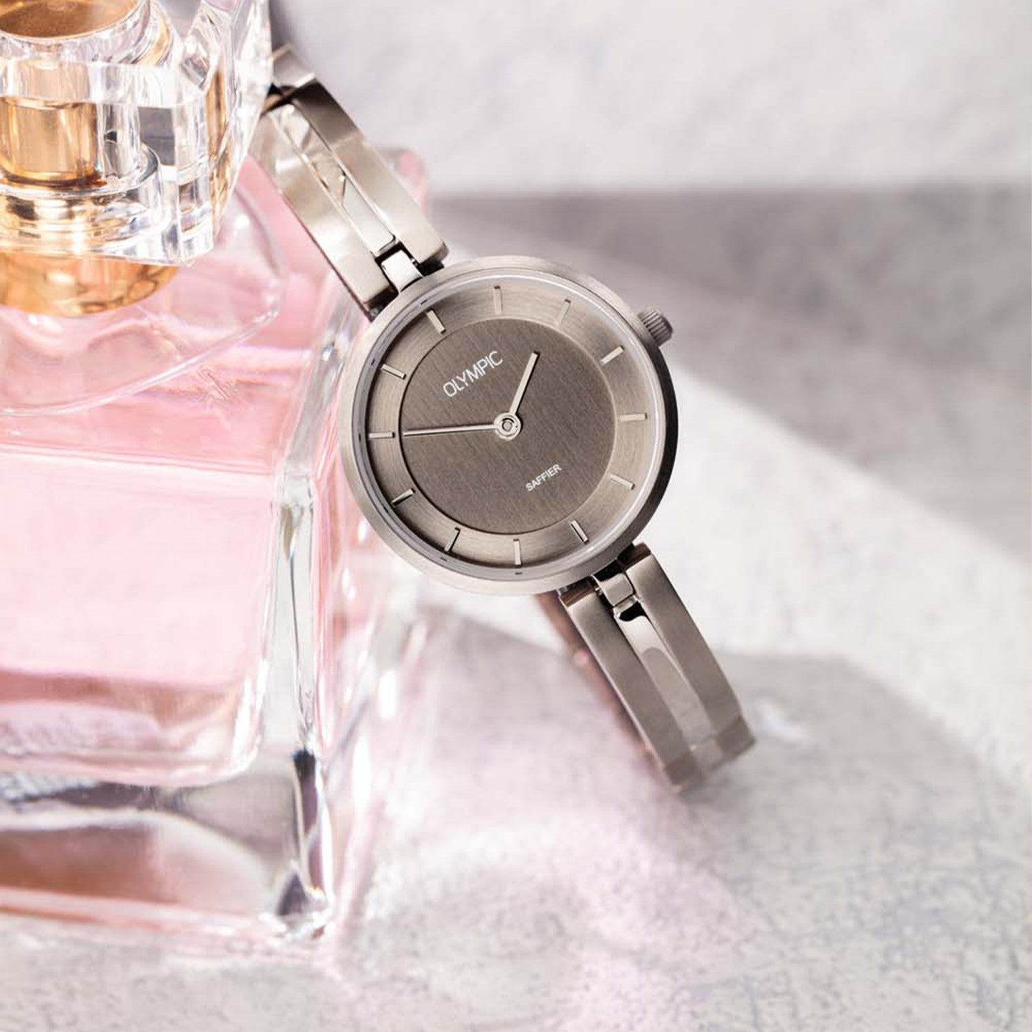 Olympic OL1DTT002 Titanium Horloge Dames 26mm