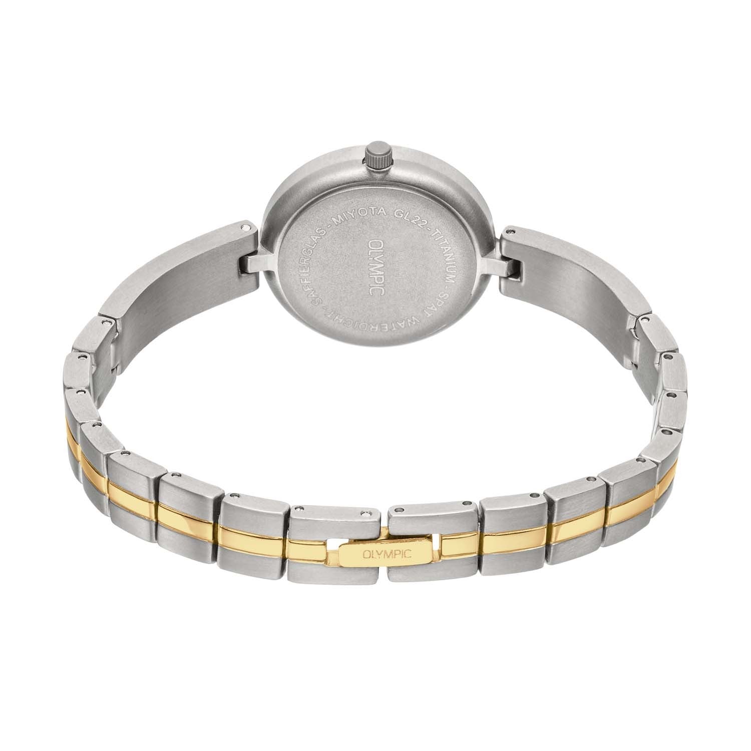 Olympic OL1DTT004B Titanium Horloge Dames Bicolor 26mm