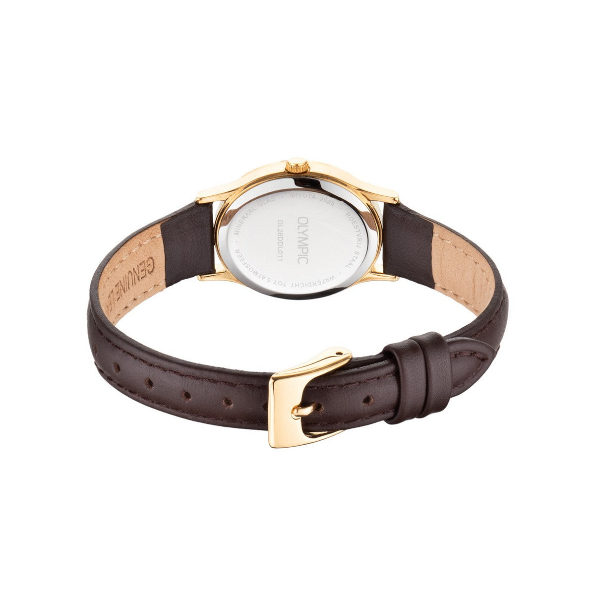 Olympic Horloge 27mm leer - OL26DDL011