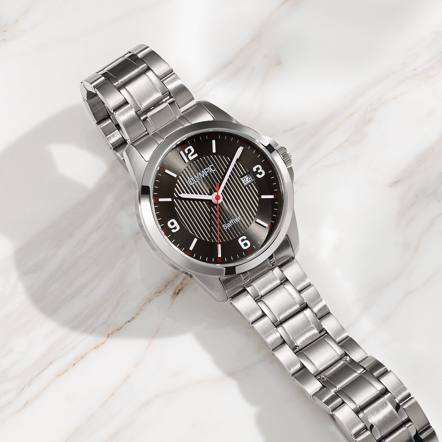 Olympic Horloge THOMAS zwart