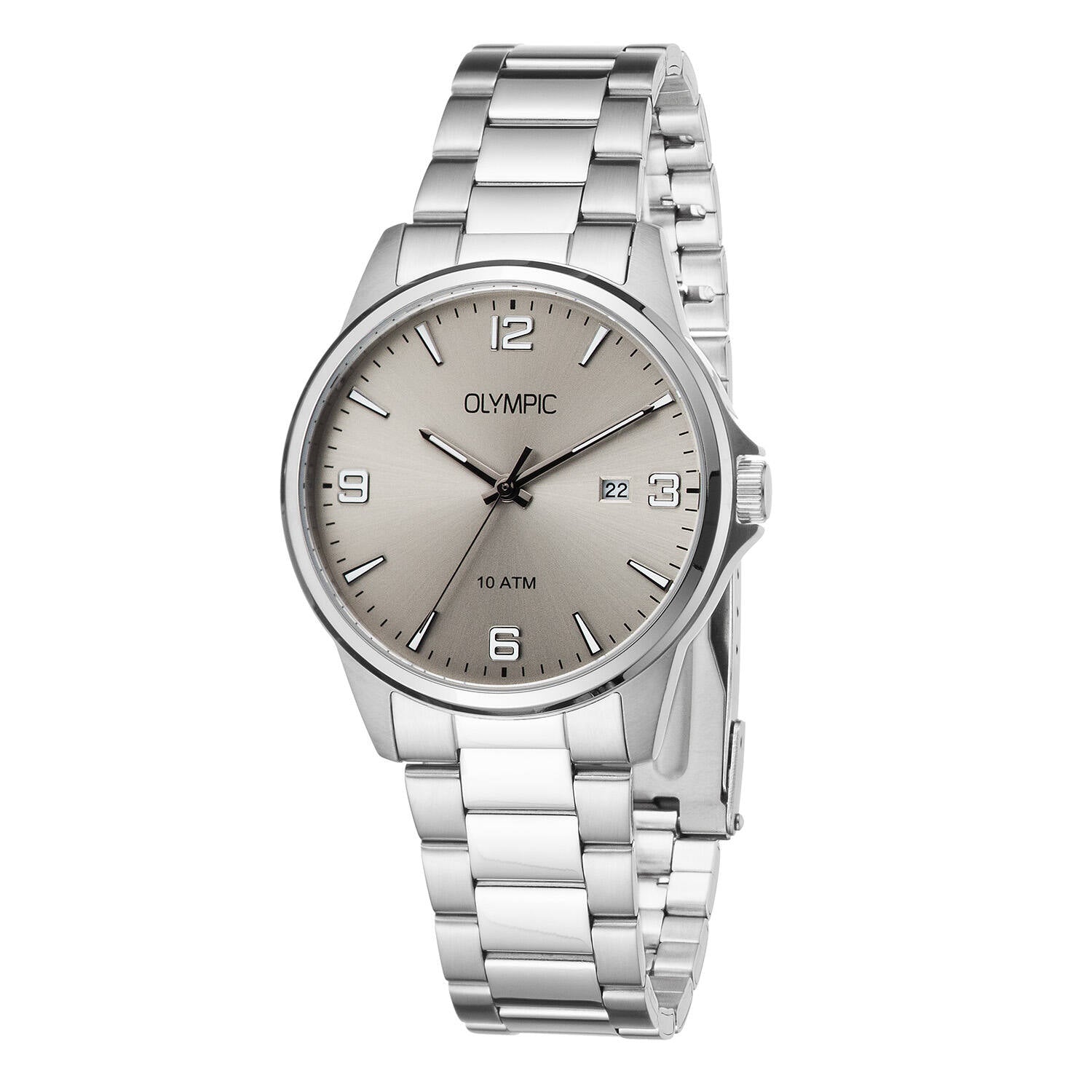 Olympic OL26HSS319 Glenn - Horloge - Staal - Zwart - 40mm - PansiteNederland.nl