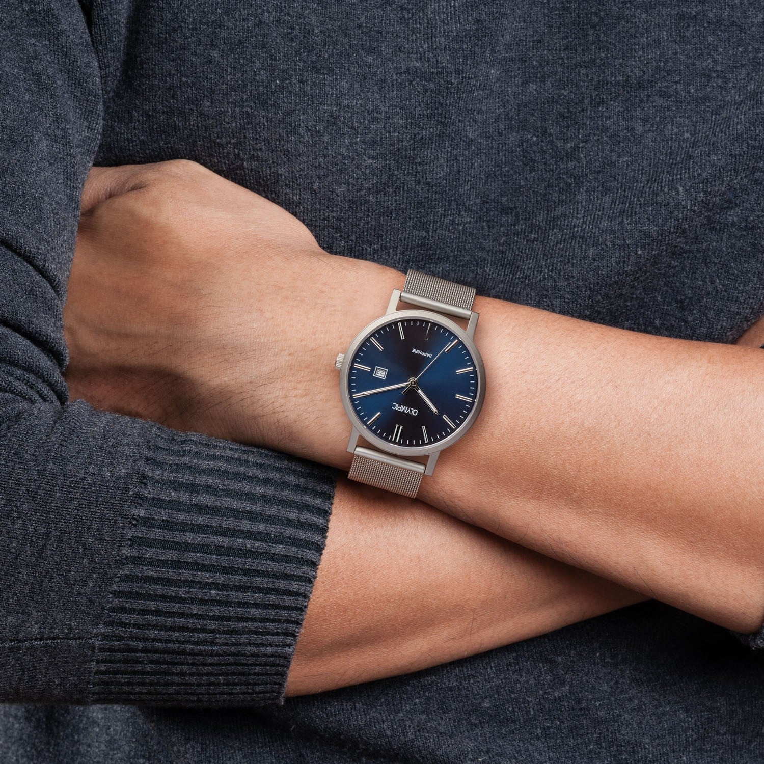 Olympic OL26HTS001 Titanium Horloge 40mm