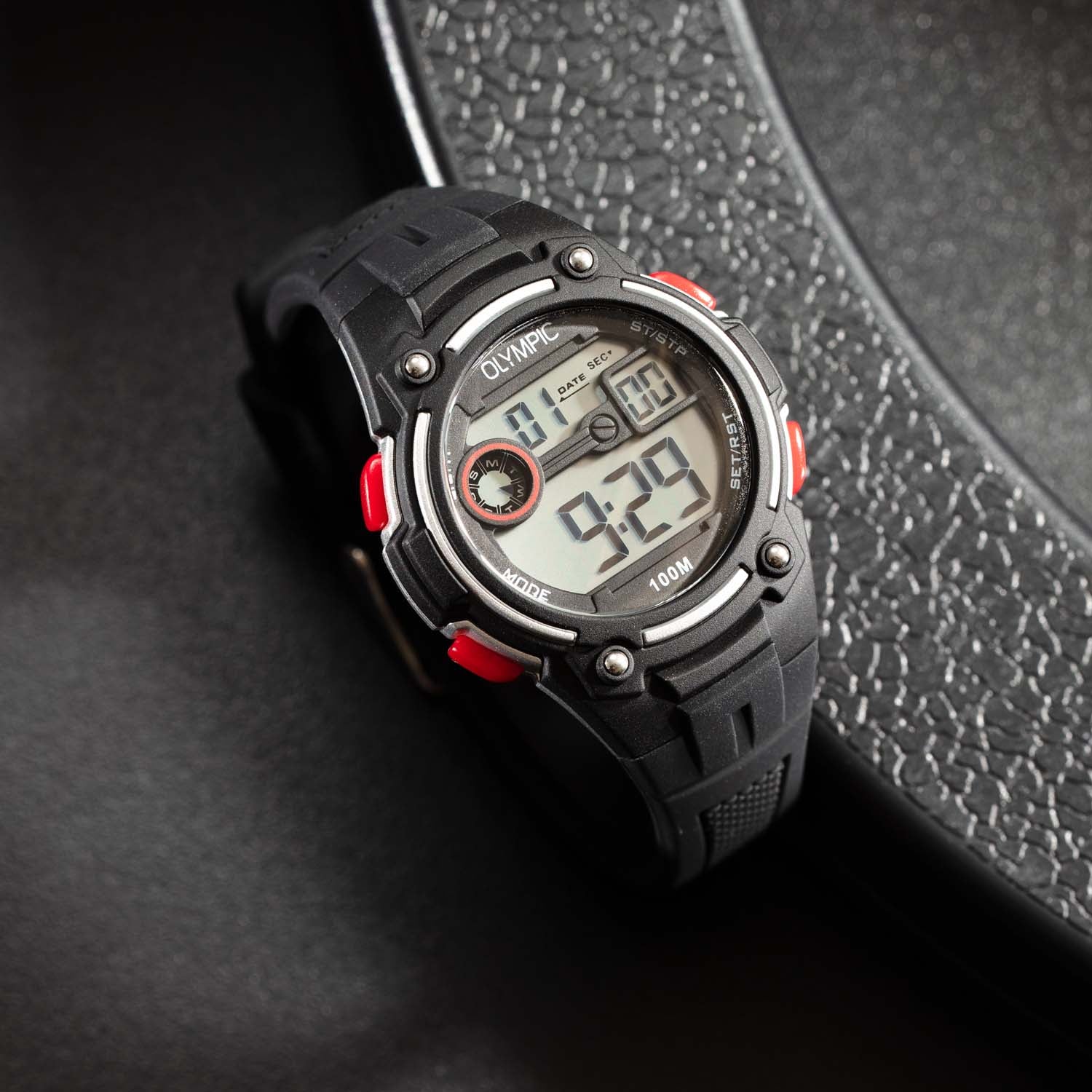 Olympic Horloge 35mm rood - OL45HKR014