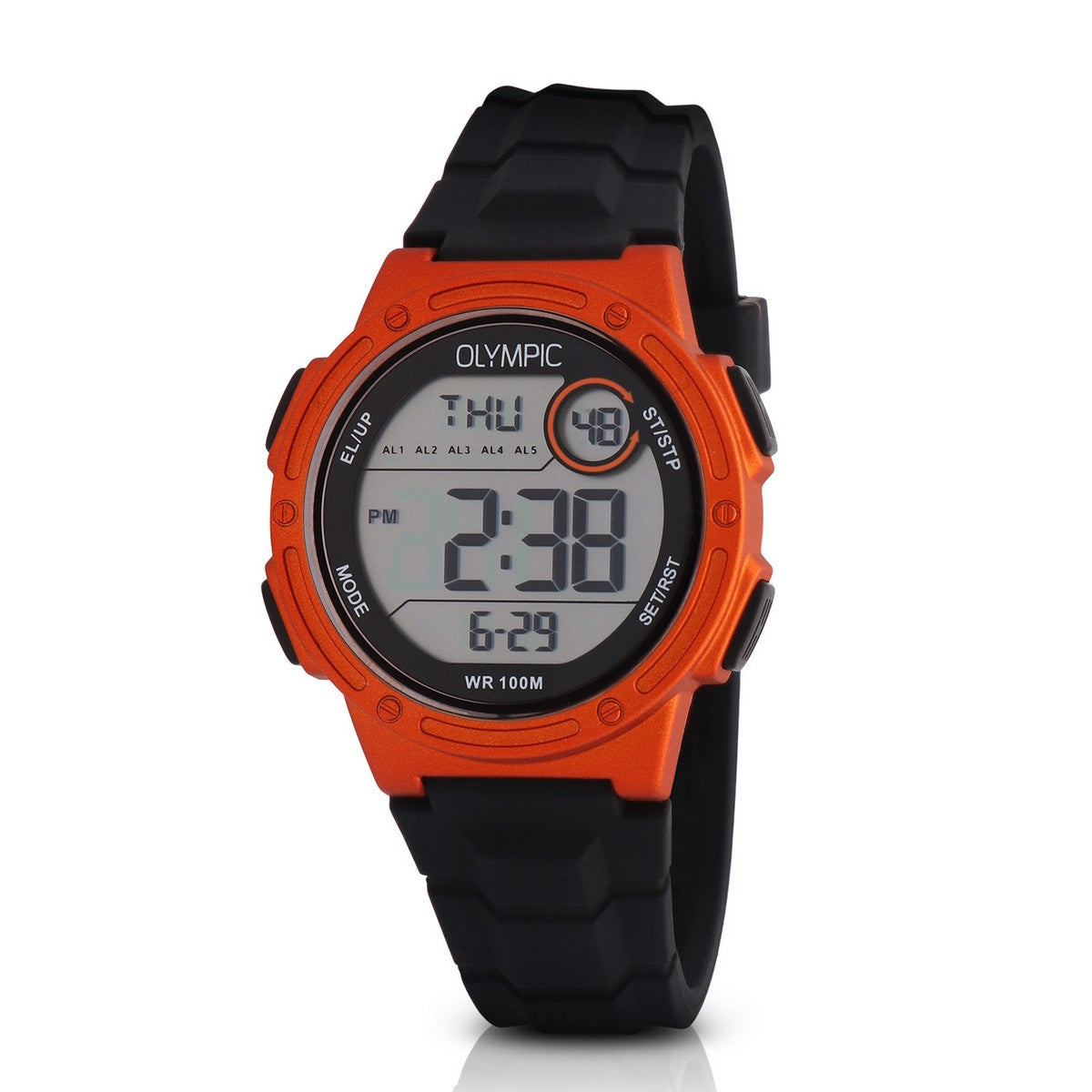 Olympic OL45HKR018 Digital Kids Oranje/Zwart 40mm - PansiteNederland.nl
