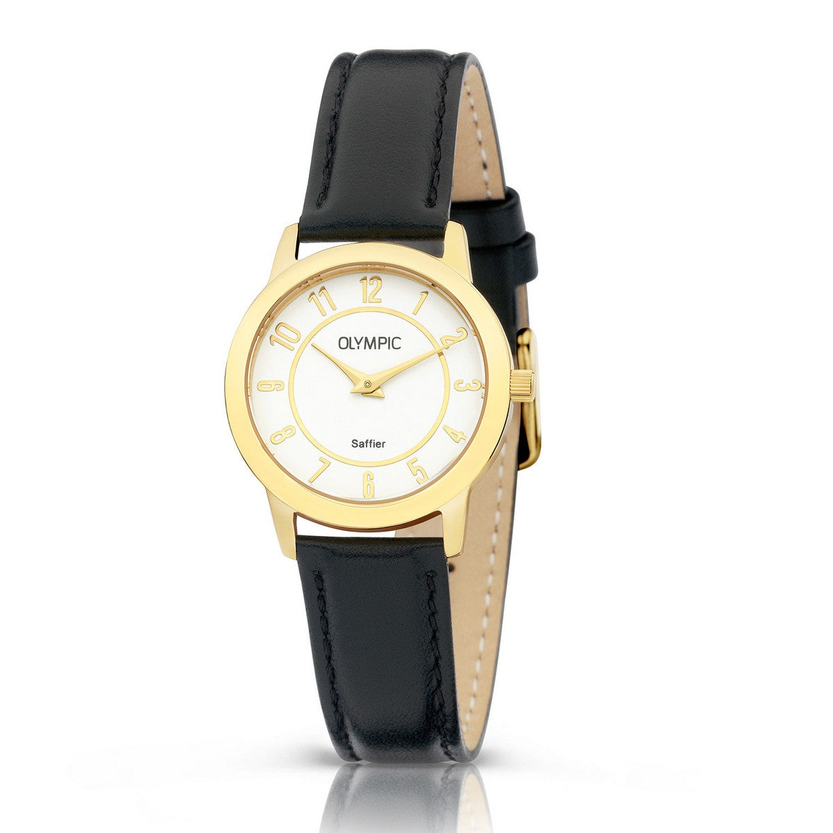 Olympic Horloge FLEUR leer - OL66DDL006
