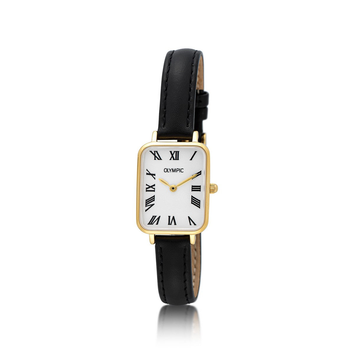 Olympic TILLY Double Leer Romeins Horloge - OL66DDL009
