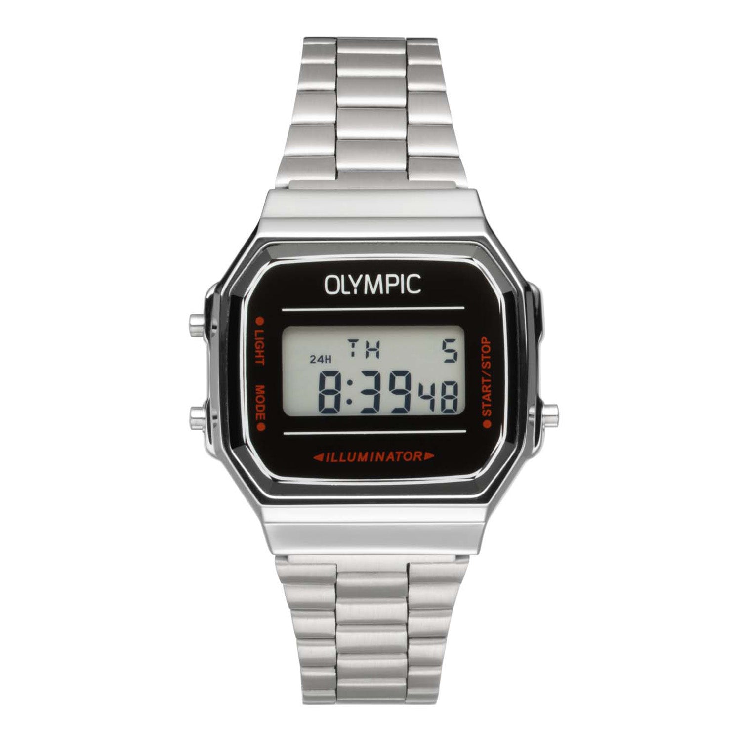 Olympic OL66HKS001 Digitaal Horloge Staal Zilverkleurig - PansiteNederland.nl