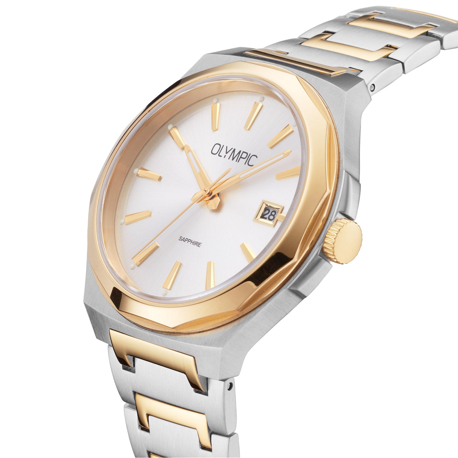 Olympic OL66HSS025B Momentum Horloge Heren Staal 44mm