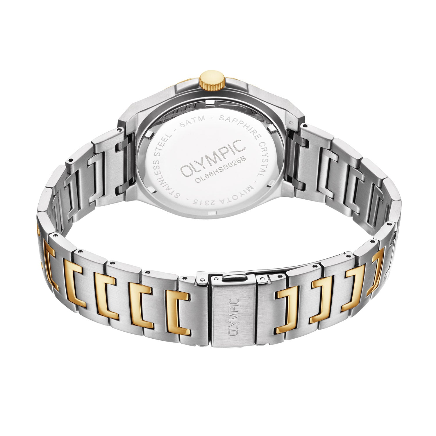 Olympic OL66HSS026B Momentum Horloge Heren Staal 44mm