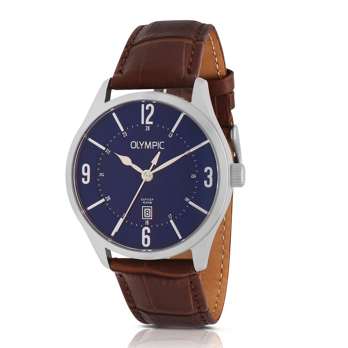 Olympic Horloge JURGEN Blauw leer - OL72HSL077