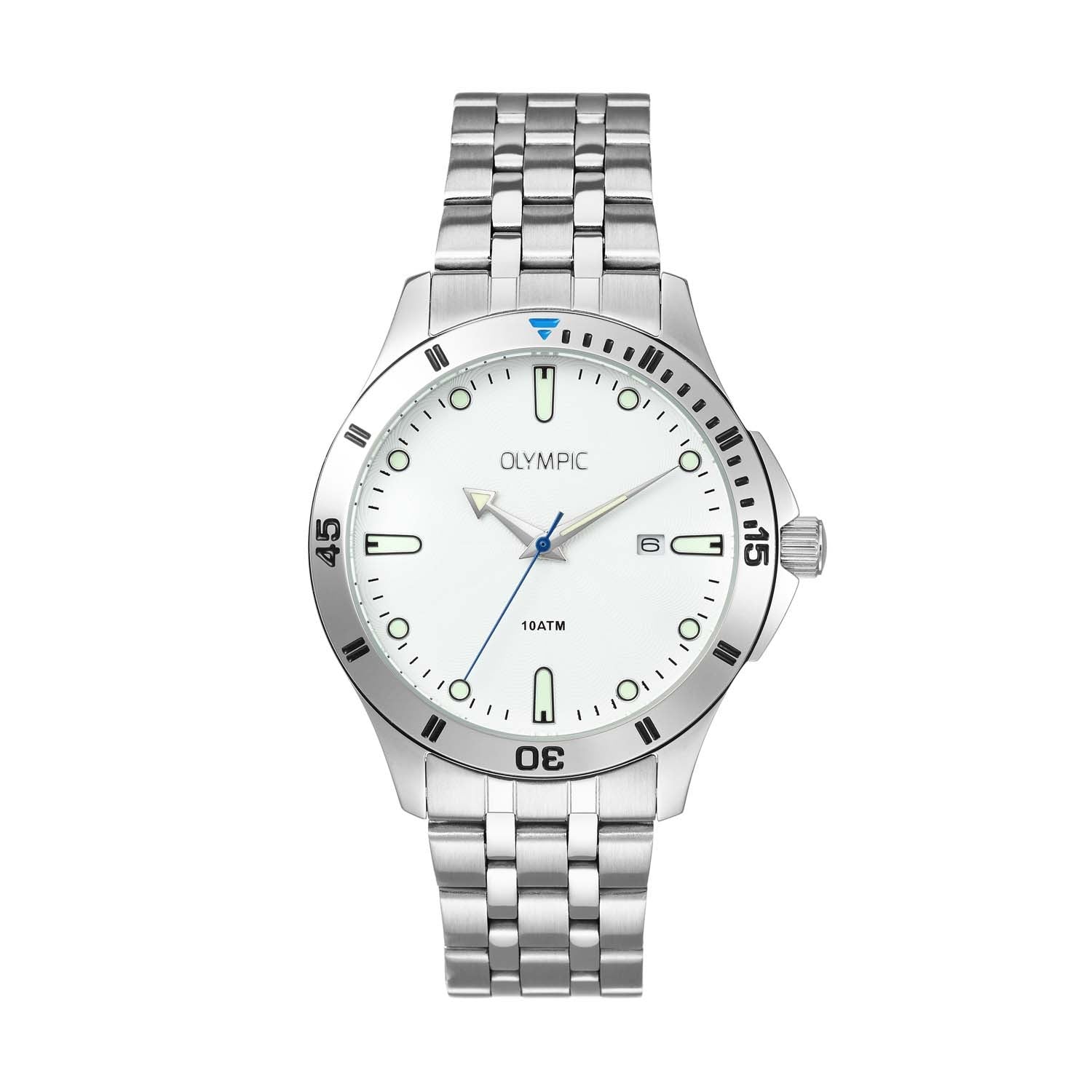 Olympic OL72HSS407 Quinn Horloge Staal 41mm