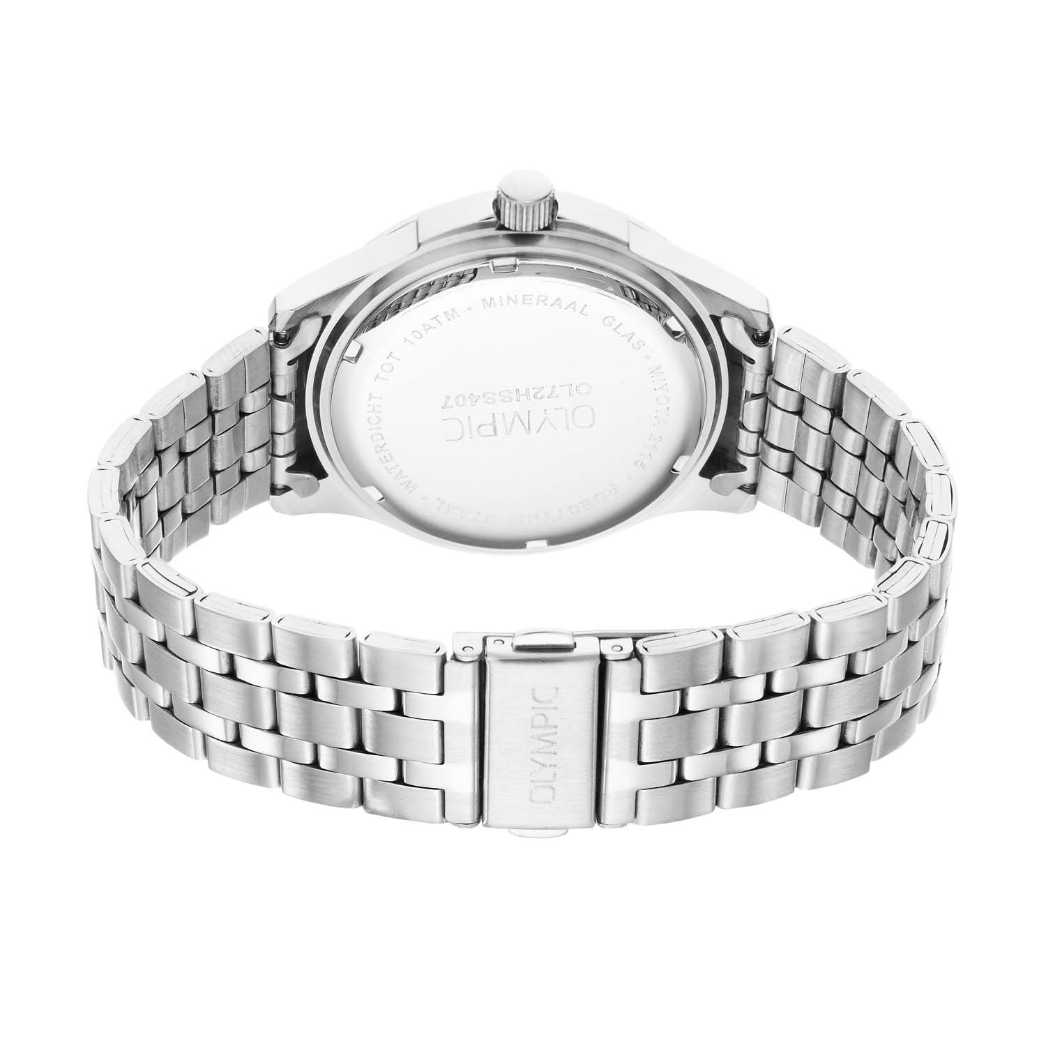 Olympic OL72HSS407 Quinn Horloge Staal 41mm