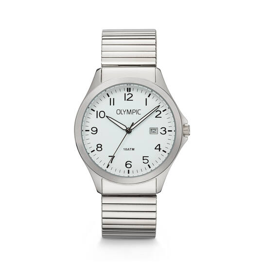 Olympic Robin Horloge OL72HSS409 – Heren 40mm Staal Wit - Main Image