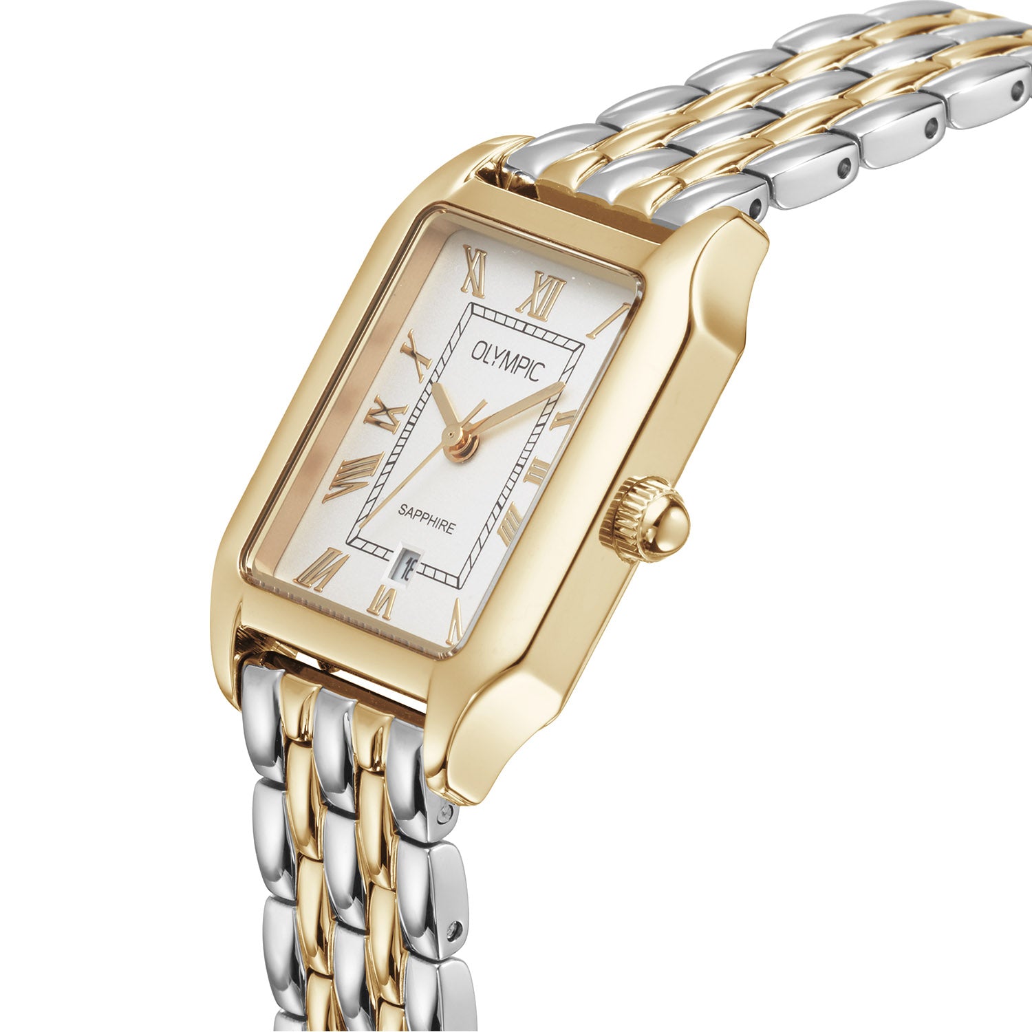 Olympic OL73DDS003B Nostalgia Horloge Dames Staal 23x33mm
