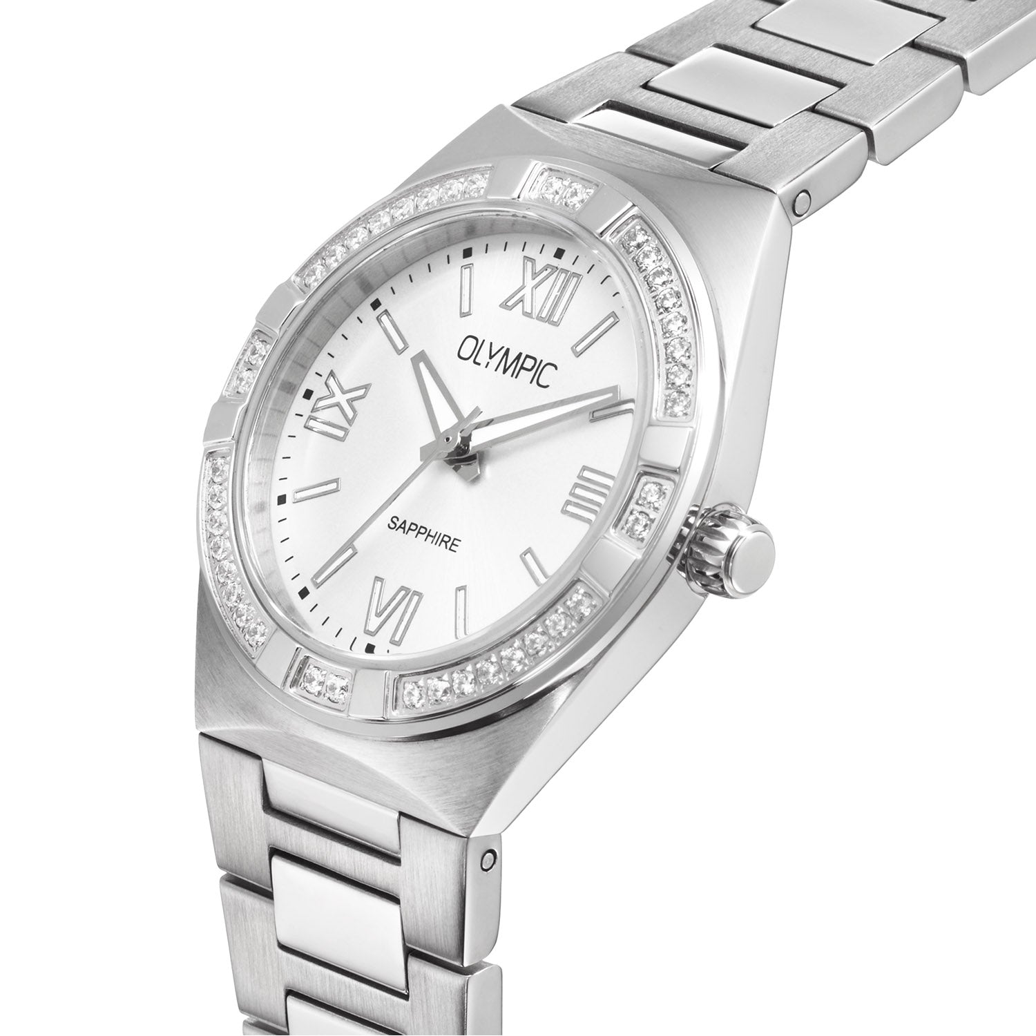 Olympic OL73DDS005 Shine Horloge Dames Staal 29mm