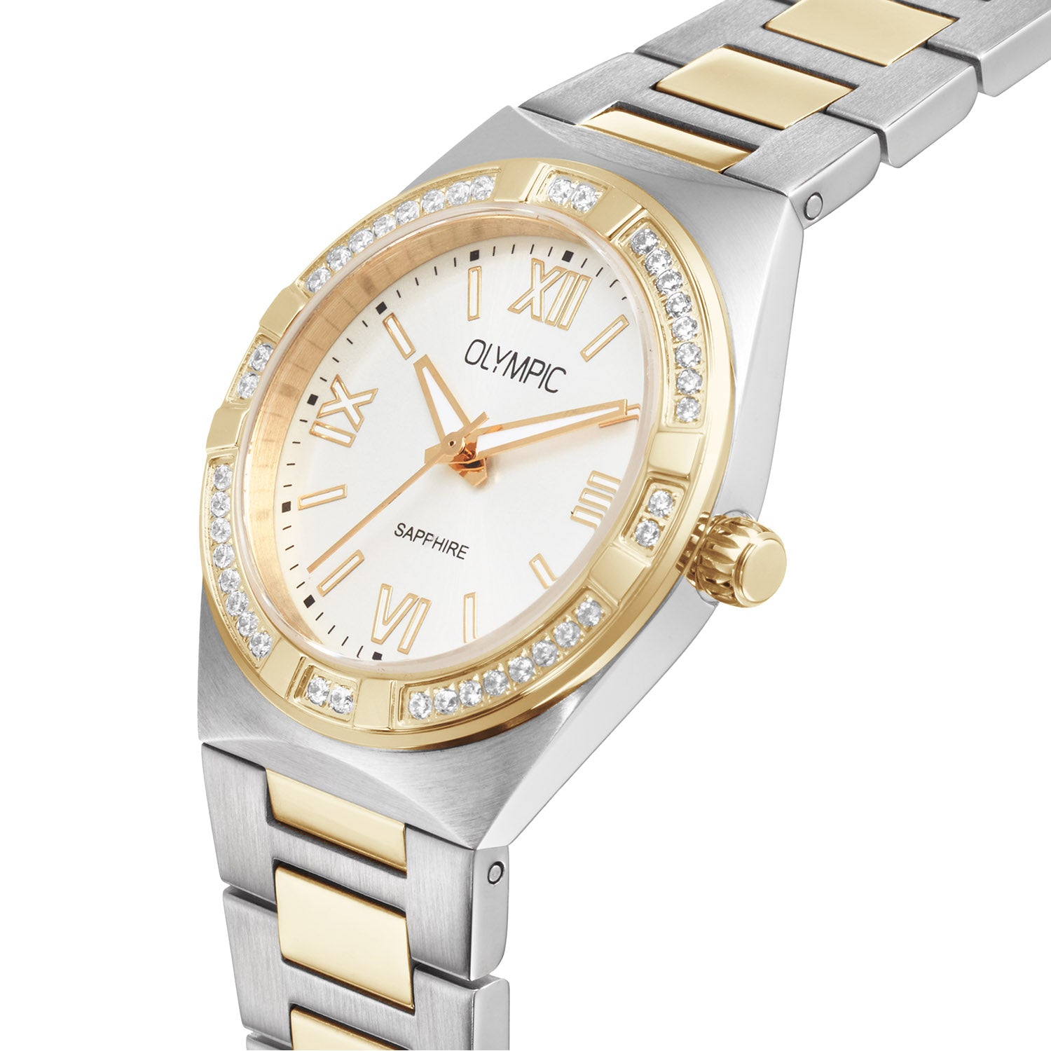 Olympic OL73DSS006B Shine Horloge Dames Staal 29mm