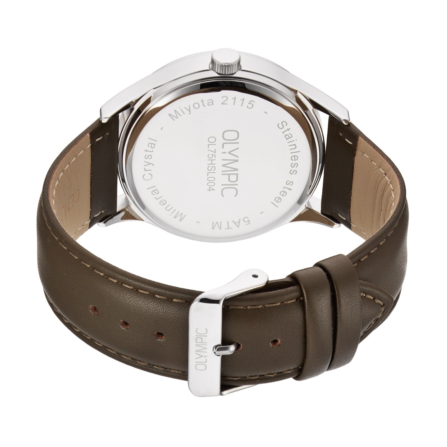 Olympic OL75HSL004 Senne Horloge Heren Staal 43mm