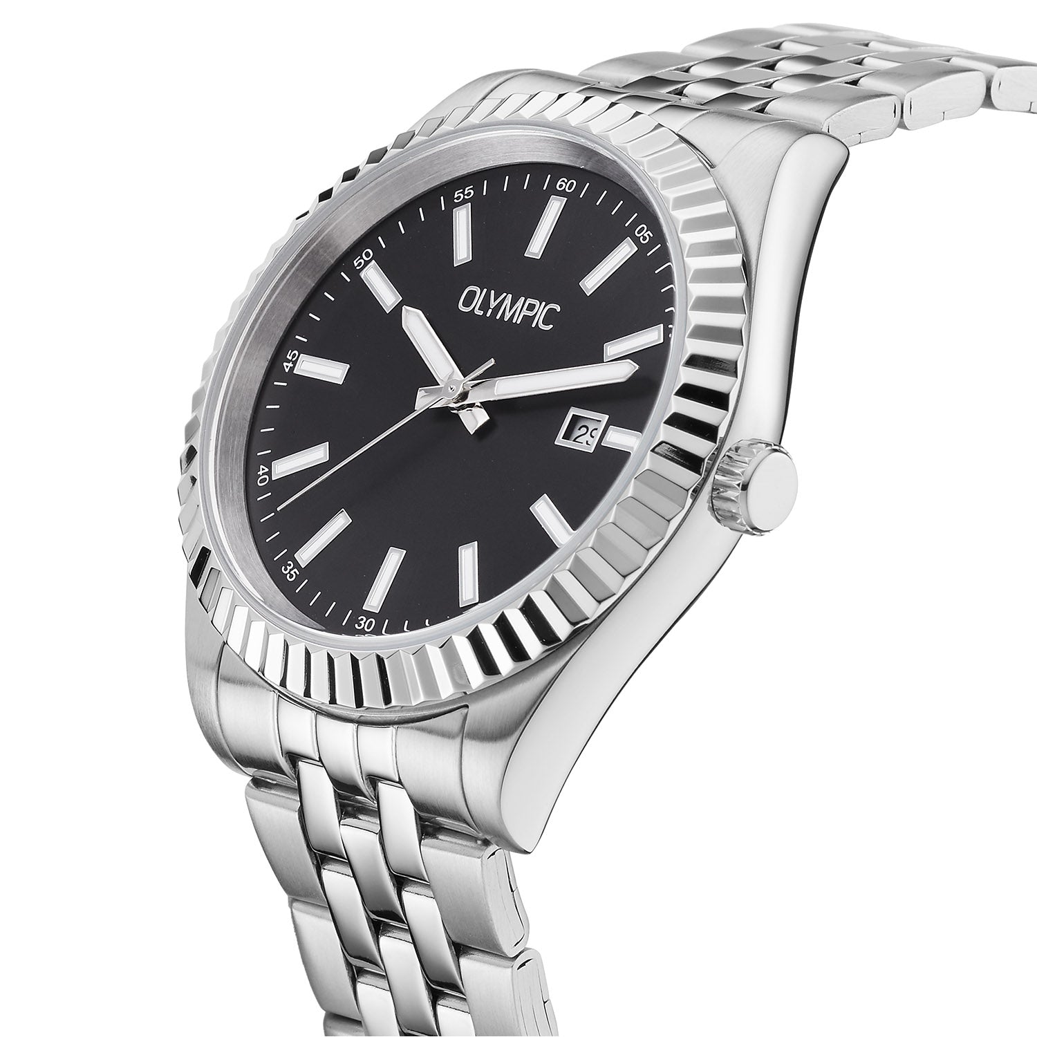 Olympic OL75HSS007 Novi Horloge Heren Staal 40mm