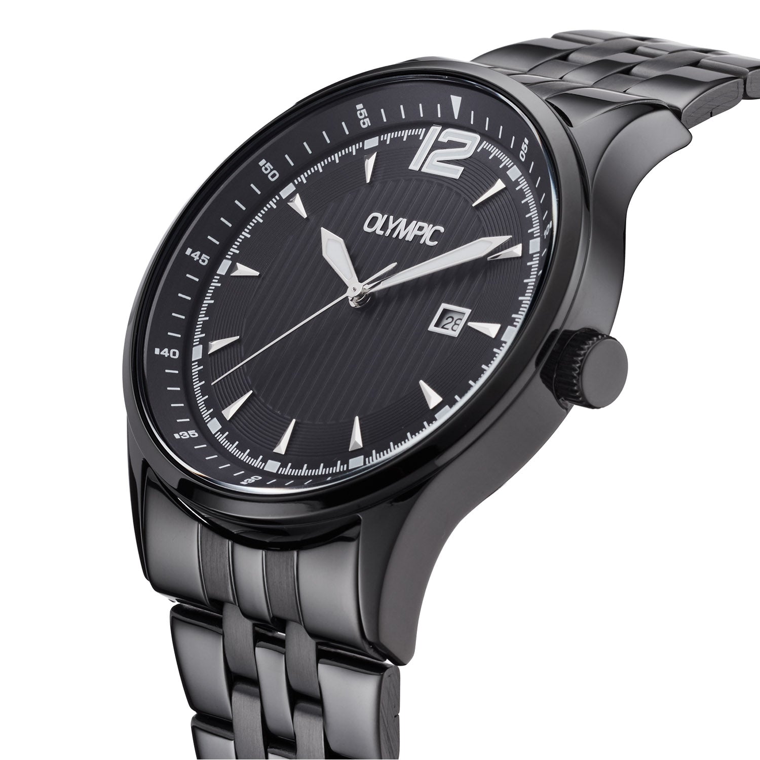 Olympic OL75HZZ002 Senne Horloge Heren Staal 43mm